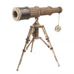 Monocular Telescope DIY Wooden Model Kit 3D - 314 Pieces - Fountasia
