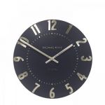12" 30cm Mulberry Wall Clock Odyssey Blue Silver - Thomas Kent