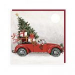 Charity Christmas Card Pack - 6 Cards - Car Tree Magic Awaits - Glitter Shelter
