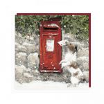 Charity Christmas Card Pack - 6 Cards - Dog Xmas Post - Glitter Shelter