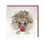 Charity Christmas Card Pack - 6 Cards - Hedgehog Special Gift - Glitter Shelter