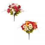 Autumn Colour Mix Artificial Flower Bouquet - 16 Stems - 40cm - 2 Colours - Sincere