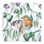 Robin Bird on Branch Paper Napkin - 20 Pack - Gisela Graham