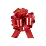 Christmas Gift Wrapping Luxury Pull Bows - 6 pack - Metallic Red Gold Silver - Eurowrap
