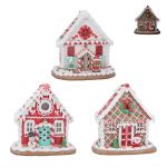 Gingerbread House Light Up Christmas Ornament - 3 Designs - Large - Gisela Graham