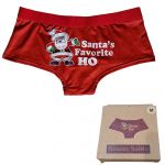 Santa's Favorite Ho Christmas Novelty Ladies Knickers - 5 Sizes Boxed - Snazzy Santa