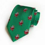 Christmas Santa Novelty Tie Green - Snazzy Santa