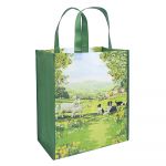 Collie Dog Sheep Daffodil Design Reusable Shopping Bag
