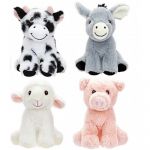 Farm Animals Plush Soft Toy 6" - 4 Designs - Your Plant Eco Toys - PMS