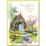 Easter Card - For A Very Good Friend - Daffodil Church - Simon Elvin