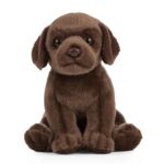 Chocolate Labrador Puppy Dog Plush Soft Toy - 15cm - Living Nature