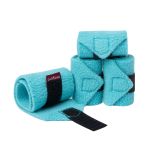 Lemieux Mini Toy Pony Accessories - Azure Turquoise Fleece Bandages - Set of 4