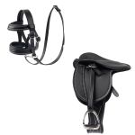 Lemieux Mini Toy Pony Accessories - Leather Saddle & Bridle Set Black