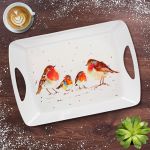 Winter Robin Bird Kitchen Tray - Large - Lesser & Pavey