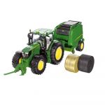 Siku John Deere Tractor & Round Baler - Diecast Scale 1:32 - 3838