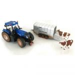 Siku New Holland Tractor & Ifor Williams Trailer - Diecast Scale 1:32 - 8607
