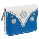 Volkswagen VW Campervan Blue Zip Round Purse Wallet