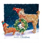 Christmas Card Pack - 4 Cards - Pawfect Xmas Dog - Ling Design