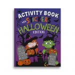 Halloween Activity Book - 22 pages 100 Stickers Colouring Puzzles - Eurowrap