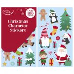 Christmas Cute Character Stickers Over 100 - Eurowrap
