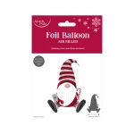 Christmas Gonk Foil Balloon - Air Filled 48cm