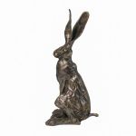 Sitting Hare Premier Cold Cast Bronze Ornament - Frith Sculpture - Paul Jenkins PJ018