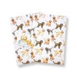 Cockapoo Dog New Wrapping Paper Sheets & Tags - Arty Penguin