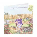 Birthday Card - Female Hard Gardening Forever - Angie Thomas Art Beat