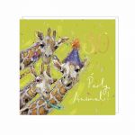 30th Birthday Card - Giraffe Animal Antics - Adelene Fletcher Art Beat