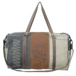 Neutral Traveller Duffle Weekend Overnight Canvas Bag - S-5201 - Myra