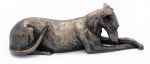 Lurcher Dog Thinking Cold Cast Bronze Ornament - Chester - Frith Sculpture