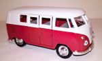 VW Red Classic Campervan Die Cast Car Scale Model 1:38