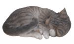 Cat Sleeping Tabby - Lifelike Garden Ornament - Indoor or Outdoor - Real Life Vivid Arts