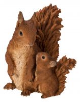 Squirrel Mother & Baby - Lifelike Garden Ornament - Indoor or Outdoor - Real Life