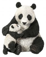 Panda Mother & Baby Zoo - Lifelike Garden Ornament - Indoor or Outdoor - Real Life