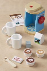 Melissa & Doug Wooden Brew & Serve Coffee 11 Piece Pretend Play Set