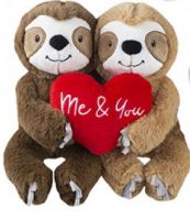 Sloth Love Heart Me & You Plush Soft Toy - PMS Valentine's Day