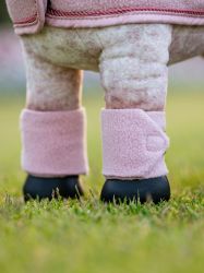Lemieux Toy Pony Accessories - Blossom Pink Fleece Bandages - Set of 4