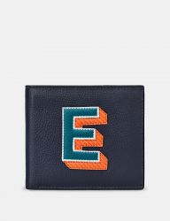 Men's Leather Wallet Initial Alphabet A-Z - 26 Letters - Yoshi