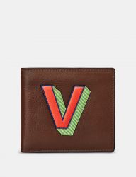 Men's Leather Wallet Initial Alphabet A-Z - 26 Letters - Yoshi