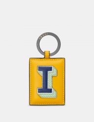 Leather Keyring Initial Alphabet A-Z - 26 Letters - Yoshi