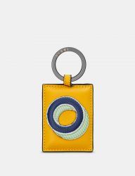 Leather Keyring Initial Alphabet A-Z - 26 Letters - Yoshi
