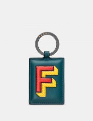 Leather Keyring Initial Alphabet A-Z - 26 Letters - Yoshi