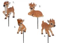 Playful Deer - Plant Pal - Garden Ornament Gift - Indoor Outdoor 4 Designs Vivid Arts