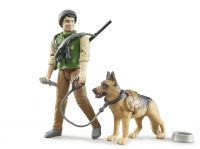Forester Worker Figure & Dog - Bruder 62660 Scale 1:16