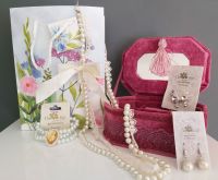 Velvet Rose Jewellery Box With Accessories Gift Set - Free Gift Bag