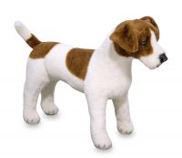 Lifelike Jack Russell Dog Plush Soft Toy - Melissa & Doug
