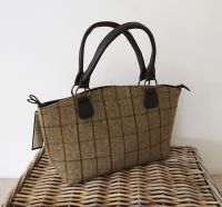 Tweedmill Tote Bag - Brown Tweed Handbag