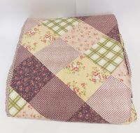 Shabby Chic Patchwork Bedroom Bedspread Quilt Throw Double