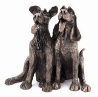 Tom & Fred Dogs Cold Cast Bronze Ornament - Frith Sculpture - Harriet Dunn